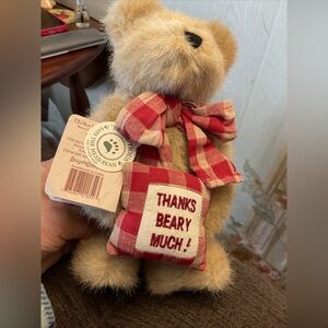 Boyd's Bears Stuffed Thanks Beaty Much Merci Bearcoo Tags 903001 RJ Best Dressed